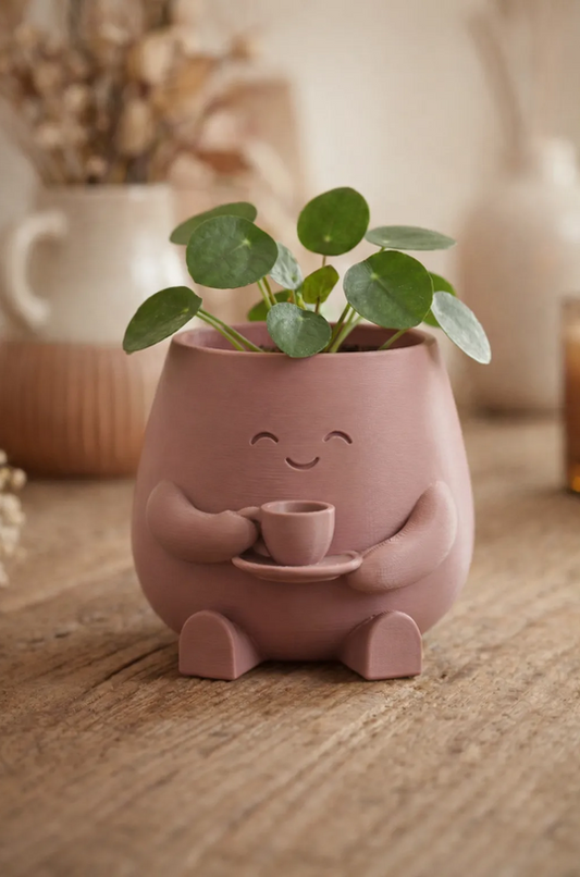 cute happy planter